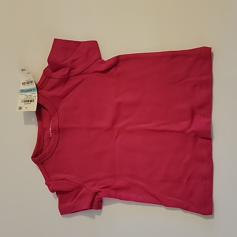 5/$15 NWT hot pink tshirt size 3-6 months